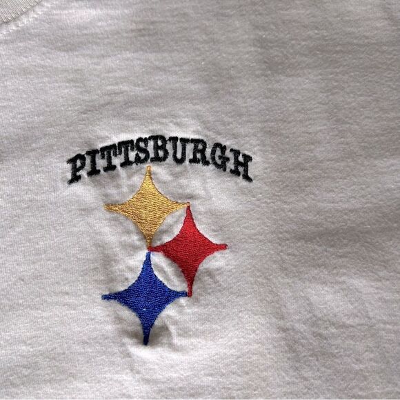Vintage Y2K Embroidered Long Sleeve Pittsburgh Steelers T-Shirt - Picture 2 of 8